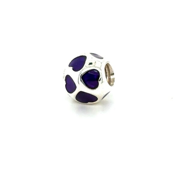 Pandora Purple Hearts Charm - Picture 2 of 4